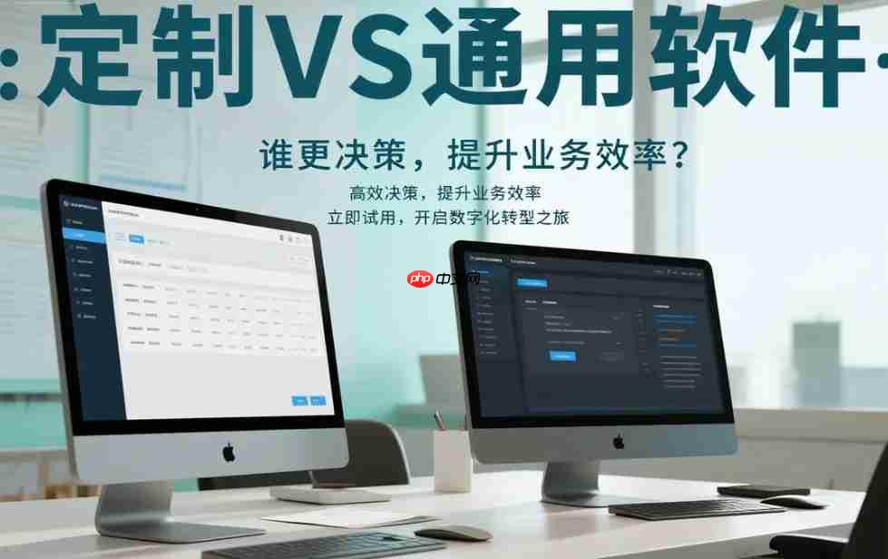 定制VS通用软件:谁更适合您的企业?