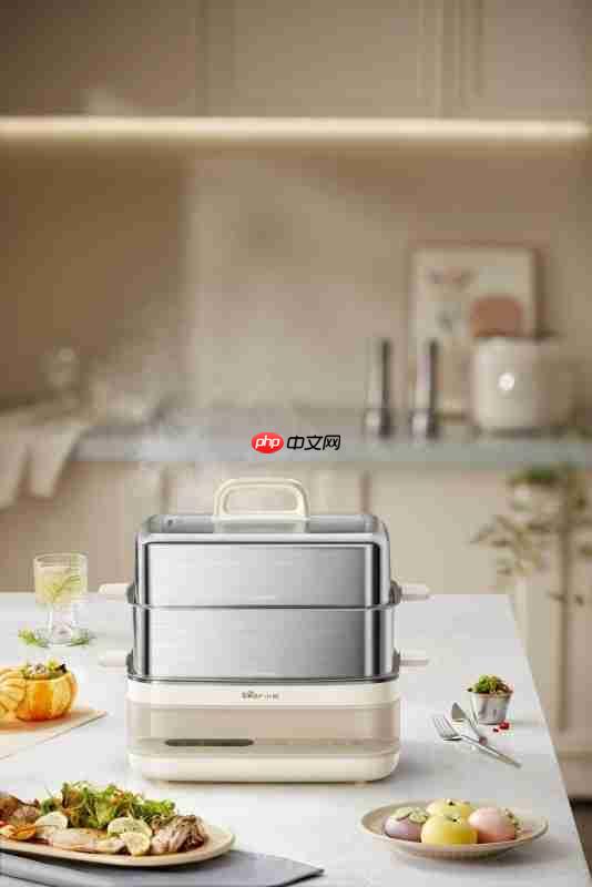 饭菜一锅出!小熊电器全钢电蒸锅:效率健康美味全都有