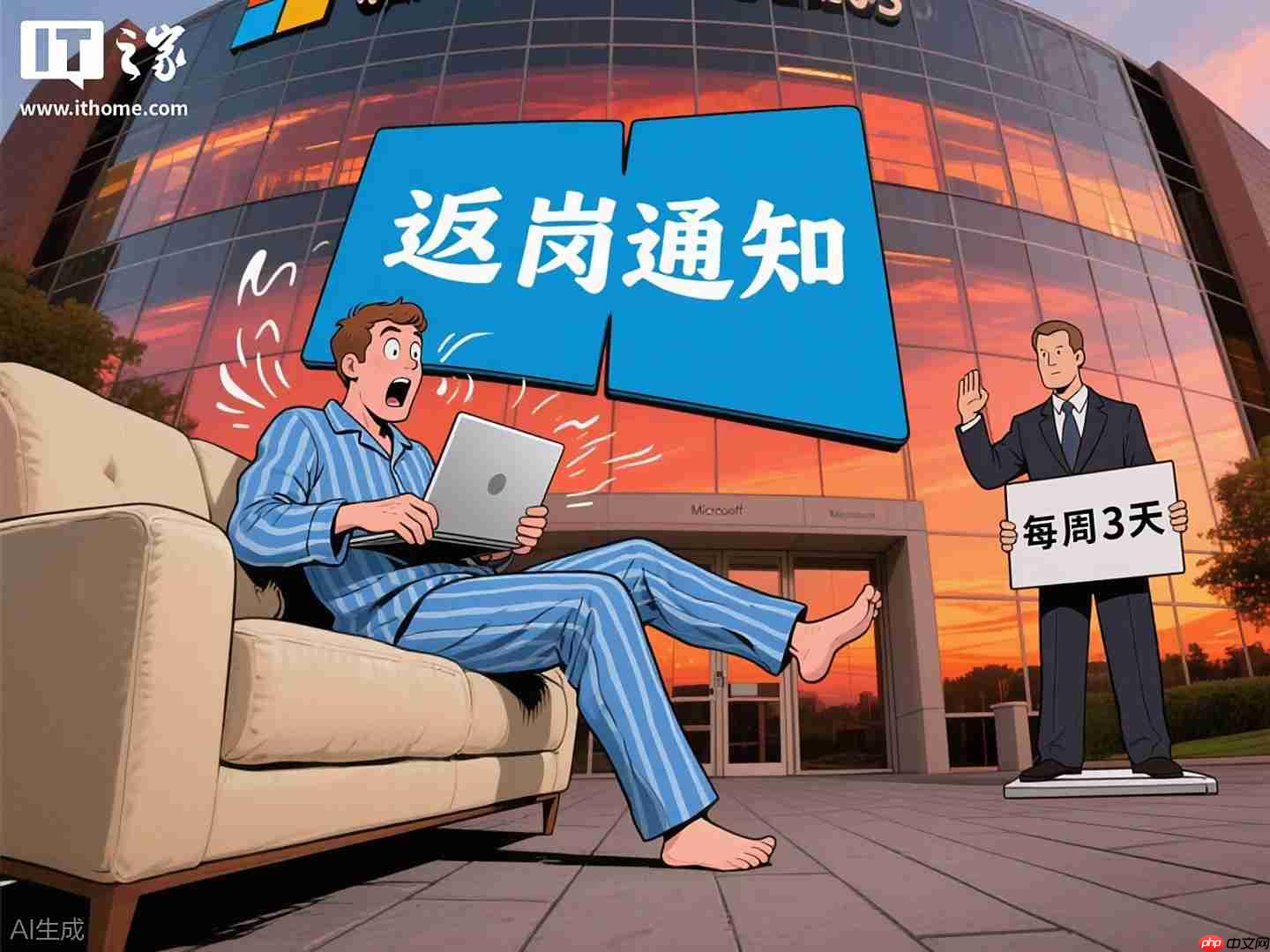微软被曝拟推行更严格“重返办公室”政策:每周至少三天到岗