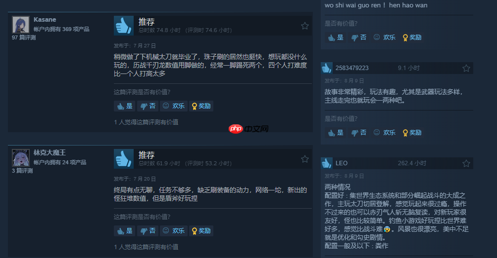 风评回暖?《怪物猎人:荒野》好评率回升至21%!