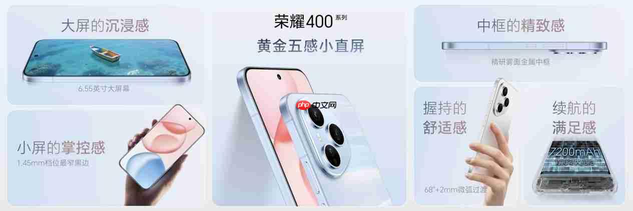 2亿像素主摄加持!荣耀400系列正式开售:2124124.15元起冠绝同档