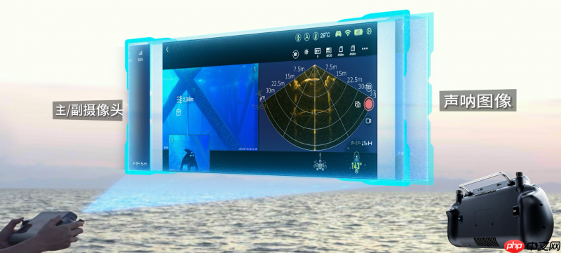 掌中视界,一触即达|鳍源水下机器人Q-iRC行业带屏遥控器正式发布!