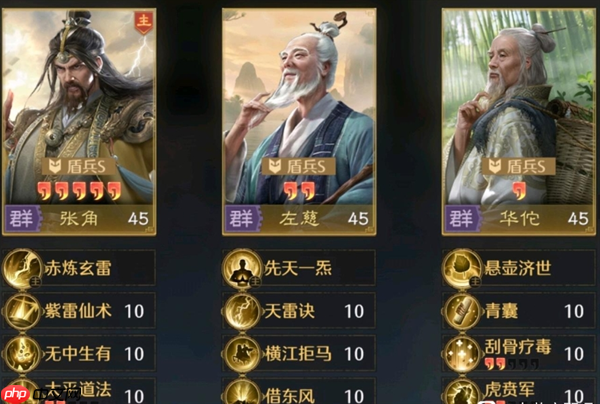 九牧之野三仙盾阵容超神攻略:华佗张角左慈引爆战场