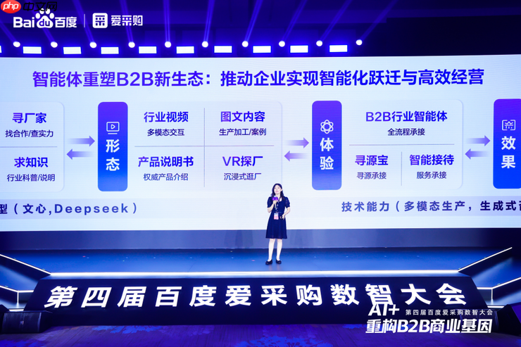 AI + 重构 B2B 商业基因!百度爱采购数智大会发布首个智能体解决方案