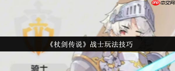 杖剑传说战士职业全攻略:从萌新到战神的进阶之路