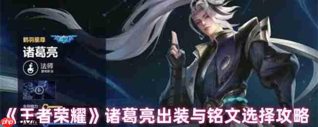 王者荣耀诸葛亮终极出装铭文指南:从对线到团战全面解析