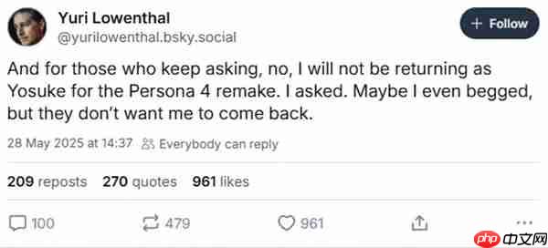 《女神异闻录4》配音演员确认重制版正在开发当中