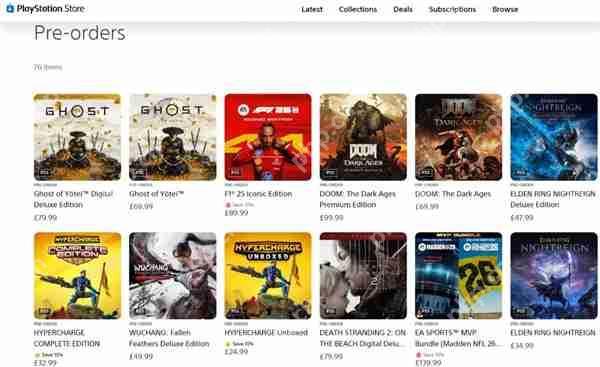 《羊蹄山之魂》登顶全球多个国家PS商城预购排行