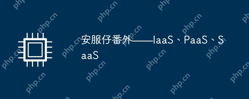 安服仔番外——IaaS、PaaS、SaaS