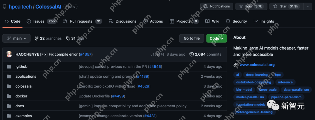 700亿参数Llama 2训练加速195%!训练/微调/推理全流程方案开源,0代码一站解决