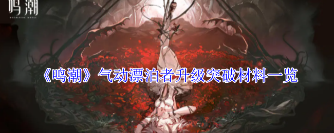 鸣潮气动漂泊者全培养材料汇总:突破/技能/专武资源一网打尽