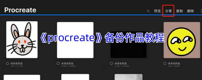 Procreate作品备份指南:3种方法防止文件丢失