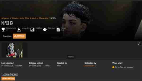 《怪猎:荒野》黑人小孩纳塔换肤漂白MOD于N网下架