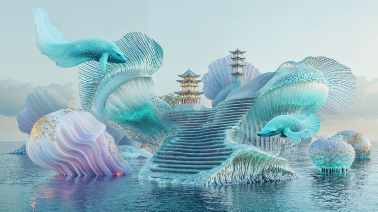 即梦AI助力创作,六项中国数字艺术品入选巴黎大皇宫国际沙龙展