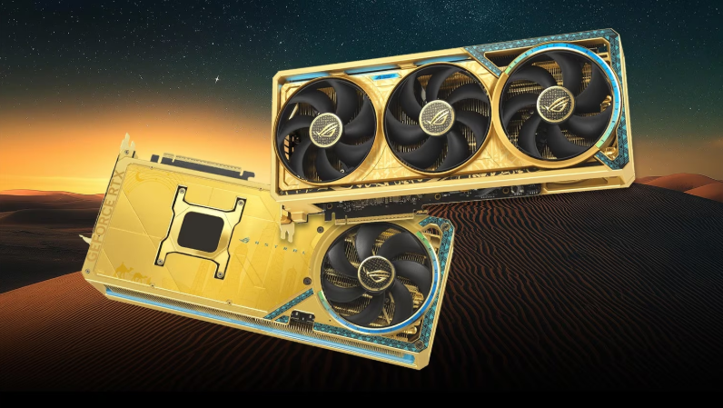 惊叹迪拜钞能力!华硕推中东特供金色版RTX 5090显卡