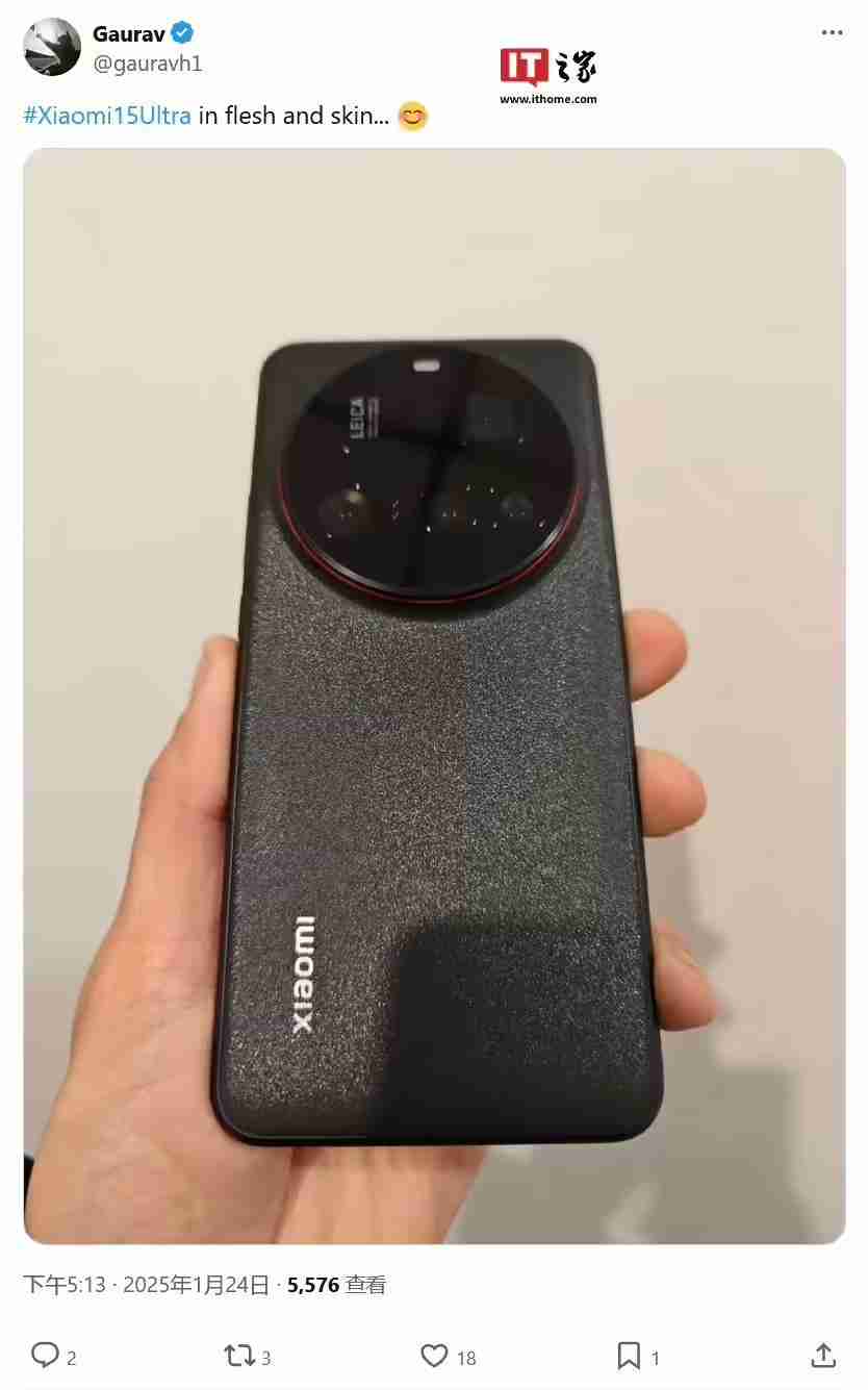 小米15 Ultra手机通过多项认证，曝有黑、白、银三色