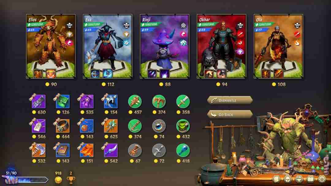 将熄之焰正式上线Steam 独特肉鸽自走棋体验,英雄收集与策略并重!