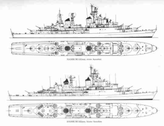 《战舰世界》从“鼻孔”掏出鱼雷的神船,德国战后的驱逐舰怎么有股谐味?