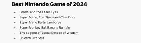 《塞尔达传说：智慧的再现》获IGN年度最佳任天堂游戏