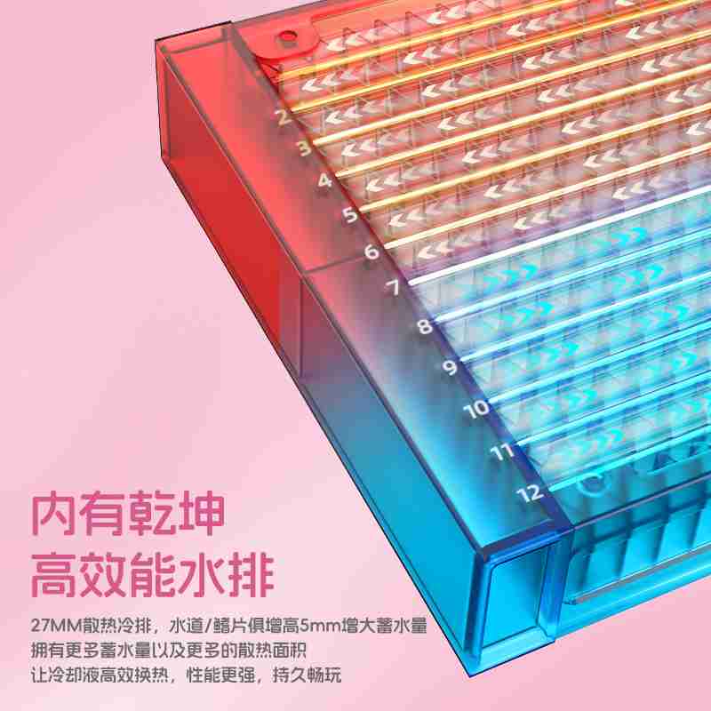 酷凛推出霜界 360 ARGB 粉色限定版一体式 CPU 水冷散热器,369 元