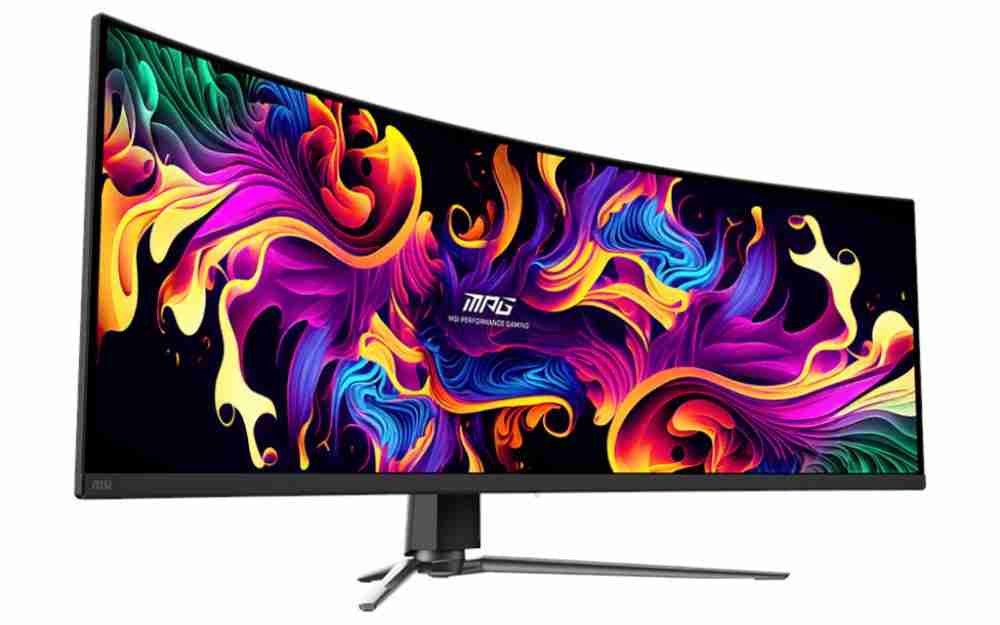 微星“491CQPX”48.9 英寸带鱼屏显示器国行上市,双 2K 240Hz QD-OLED,6499 元
