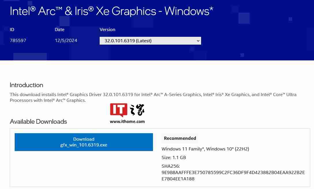 英特尔发布 6319 图形驱动，支持《漫威争锋》等新游戏