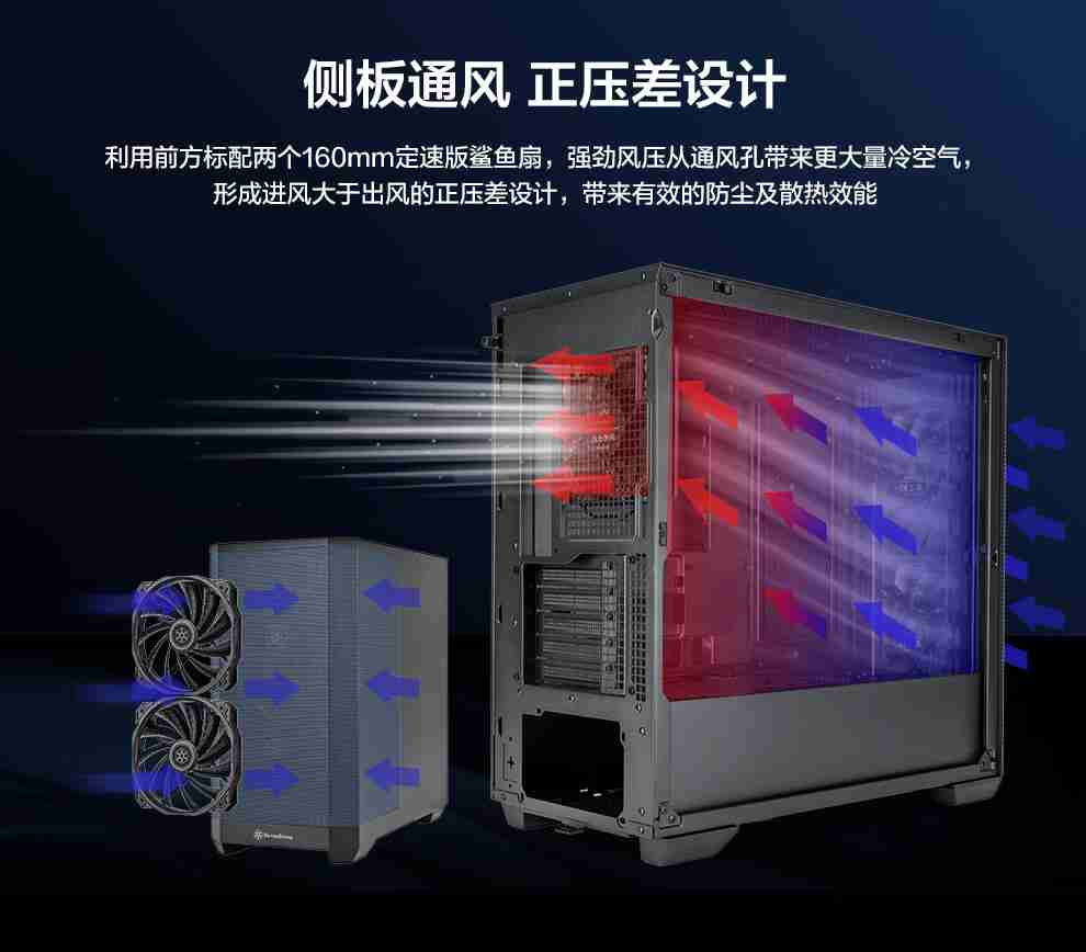 银昕 M-ATX 机箱星斗 SETA H2M 上市：前板预装双 160mm 风扇，599 元