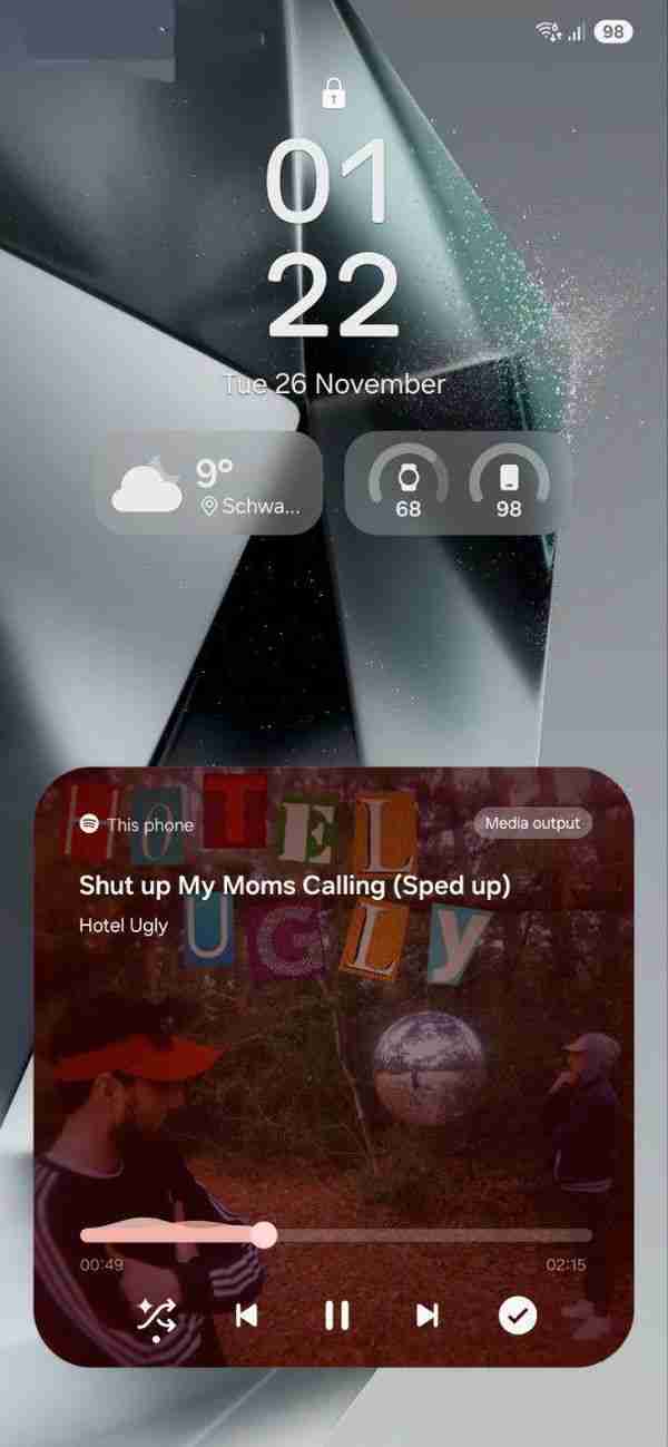 三星 One UI 7.0 锁屏前瞻：药丸状小部件动态展示天气、已连接设备电量、控制多媒体等