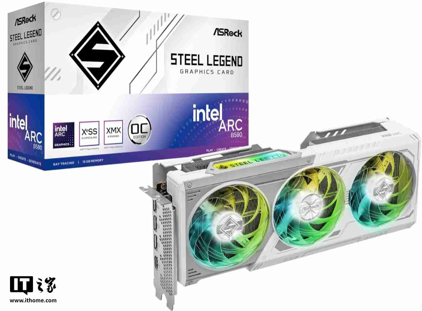 华擎锐炫 B580 桌面显卡曝光:2.8GHz Xe2-HPG GPU,双 8-pin 电源接口