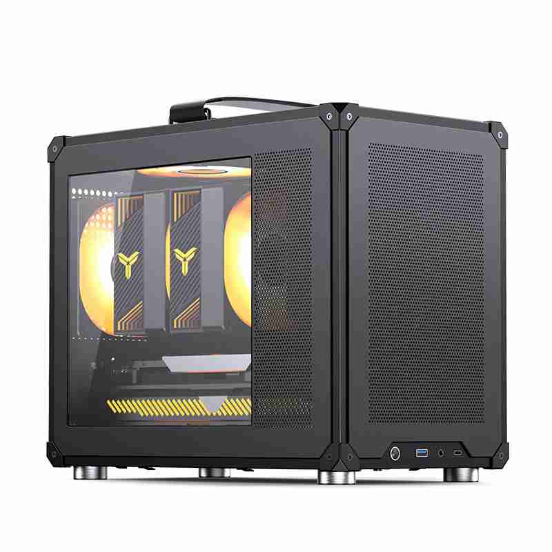 玻璃 + MESH 混合左侧板,乔思伯推出 20.8L 提手 MATX 机箱 C6 MAX