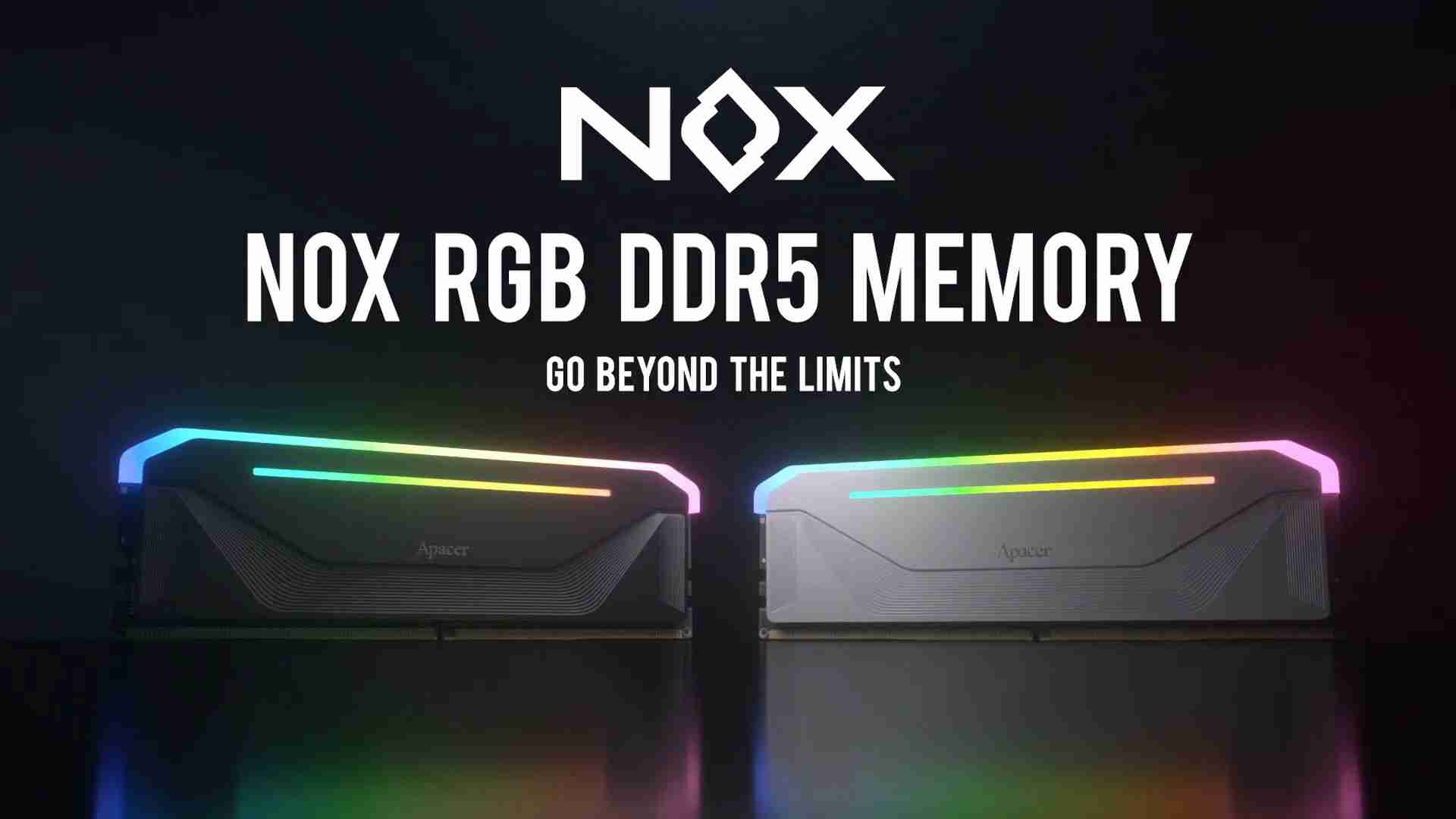 宇瞻推出 NOX RGB DDR5 电竞内存条,至高 8000MT/s