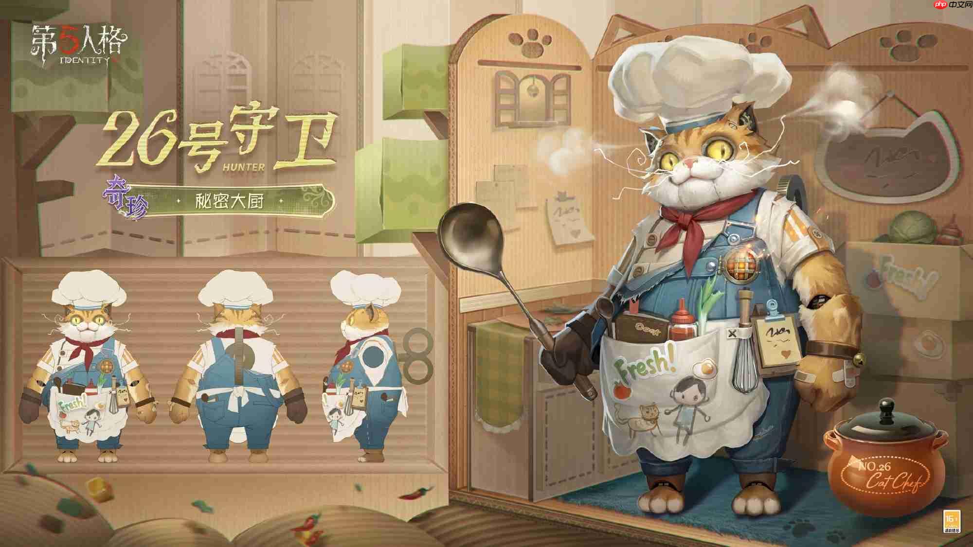 第五人格26号守卫秘密大厨怎么样-第五人格26号守卫秘密大厨时装一览