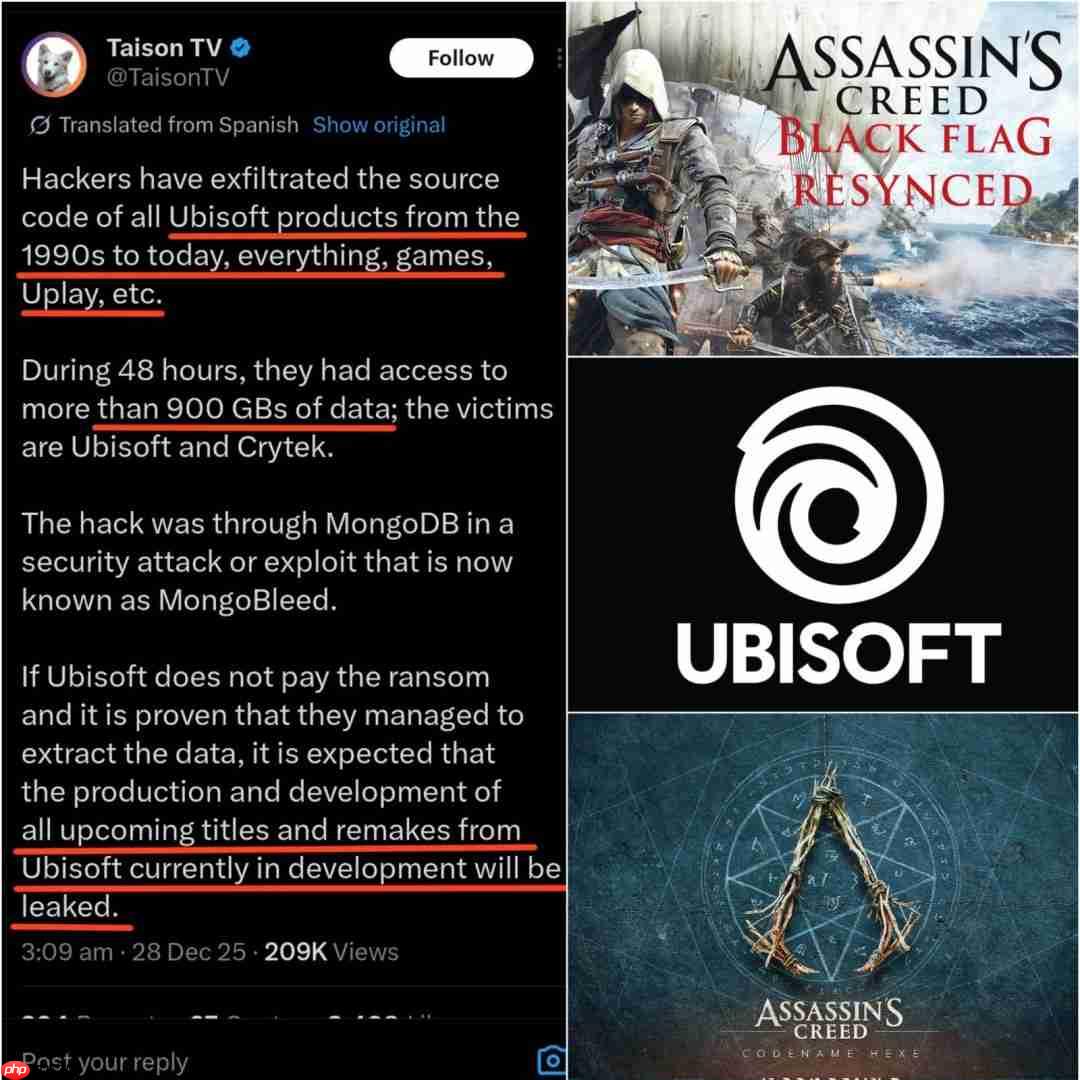 《看门狗》成真!育碧遭黑客攻击偷走900G数据 包含Uplay平台