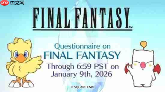 《最终幻想》大调查？SE官方反馈问卷正式上线