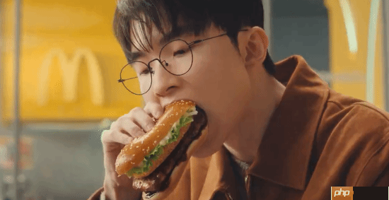 Faker为韩国麦当劳慈善活动代言：狂炫一大口汉堡！