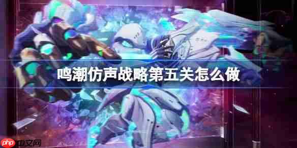 鸣潮仿声战略第五关怎么过-鸣潮仿声战略第五关攻略