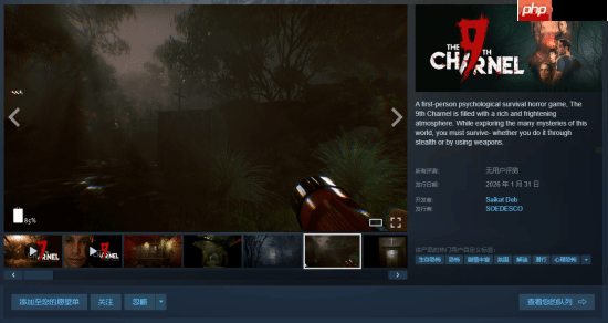 心理生存恐怖游戏《The 9th Charnel》定档1月31日:近未来反乌托邦设定 现已开放试玩