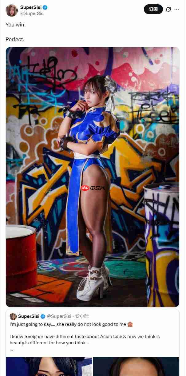 《街头霸王》电影版春丽遭国外女Coser质疑:真的不太好看