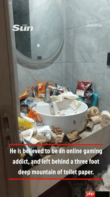 隔着屏幕都想吐！男子蜗居电竞酒店两年 垃圾堆一米高
