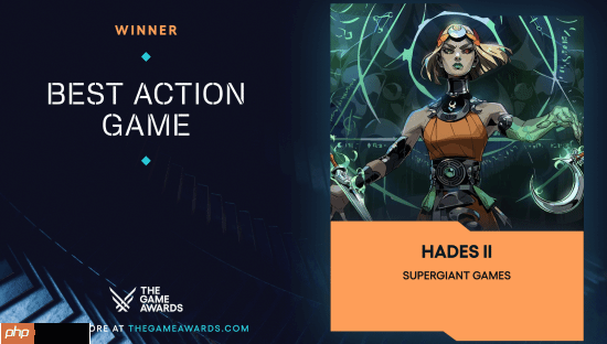 两作全都拿到TGA最佳动作大奖！《哈迪斯2》官方发文致谢