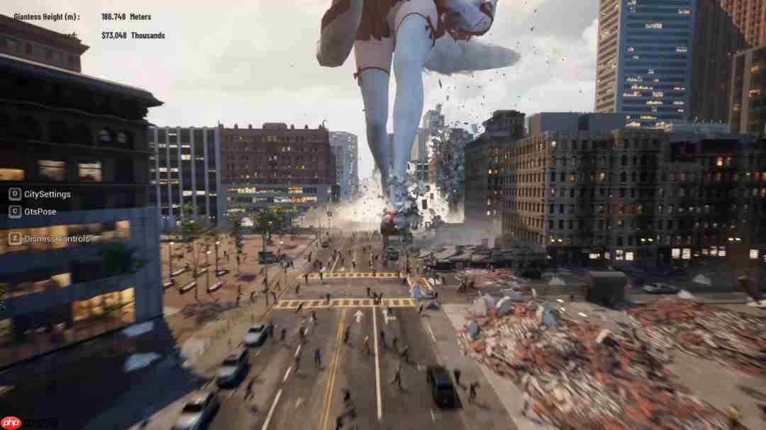 《女巨人游乐场》发布新实机展示 细节丰富的25×25平方公里城市