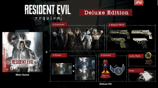 《生化危机9：安魂曲》豪华版奖励全部公开：格蕾丝&里昂共五套服装、武器外观等