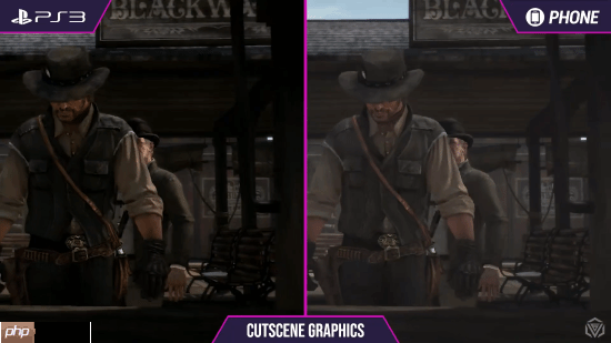 《荒野大镖客》PS3和手机画面对比：你认为谁赢了？