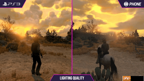 《荒野大镖客》PS3和手机画面对比：你认为谁赢了？