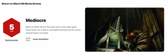 《重返寂静岭》IGN 5分:建议还是去玩游戏原作吧