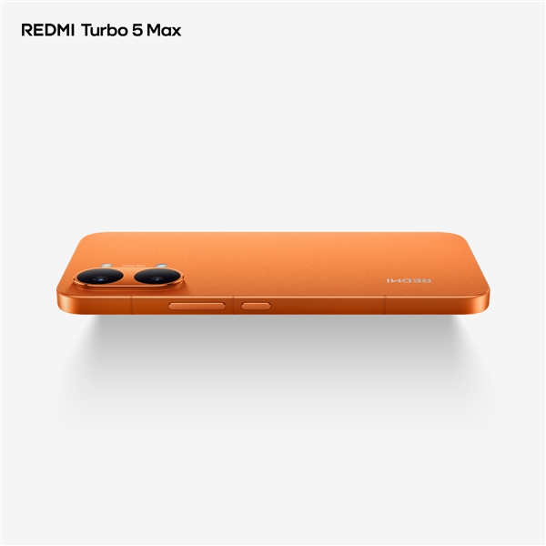 首款天玑9500s旗舰!REDMI Turbo 5 Max阳光橙外观图公布